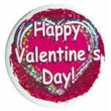 Happy Valentine's Day Laser-Etched Button