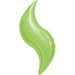 28-Inch Lime Green Curve Foil Balloon