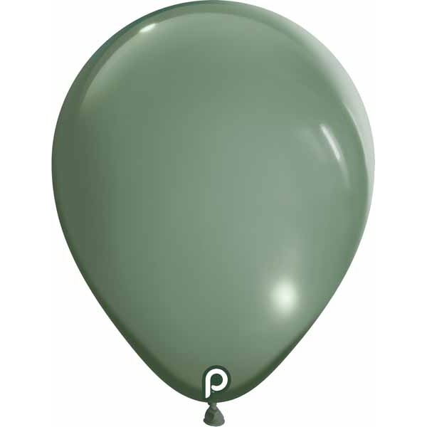 Prima Sage 5" Round Latex Balloons, 100 Count