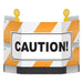 Construction Barricade Stand-Up Party Decoration