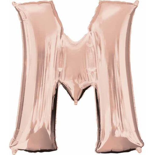 33" Rose Gold Letter M Balloon