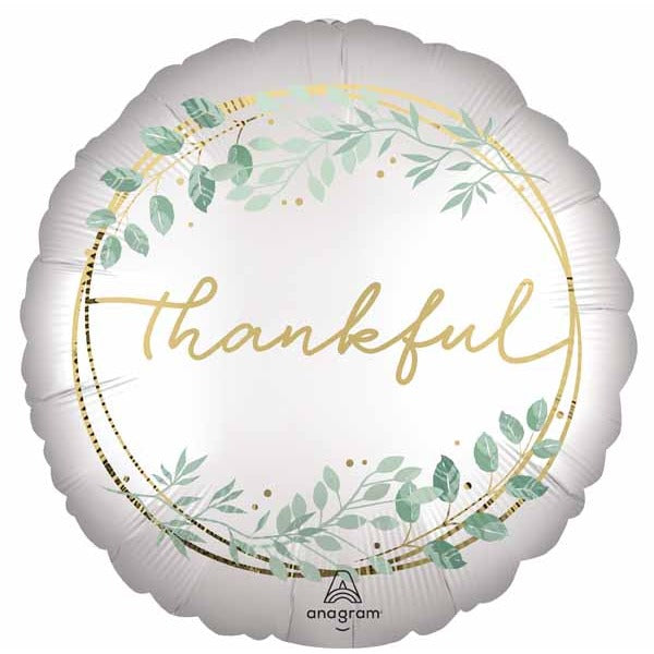 Simply Thankful 18" Round Foil Balloon