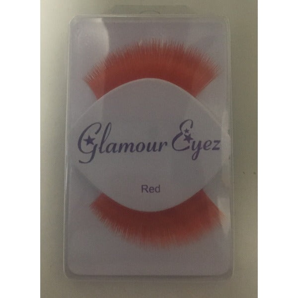 Glamour Eyez Regular Red False Eyelashes