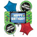8-Bit Happy Birthday Foil Balloon Bouquet