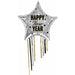 Happy New Year Celebrate Star Foil Balloon, 50 Inch
