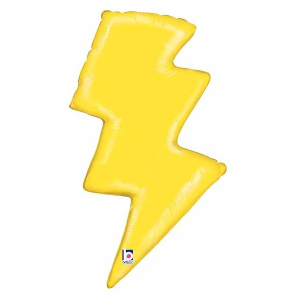 31-Inch Lightning Bolt Shaped Foil Balloon