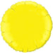 Yellow Round Foil Balloon, 18 Inch