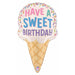 SWEET HBD ICE CREAM CONE 28" SHAPE B PKG