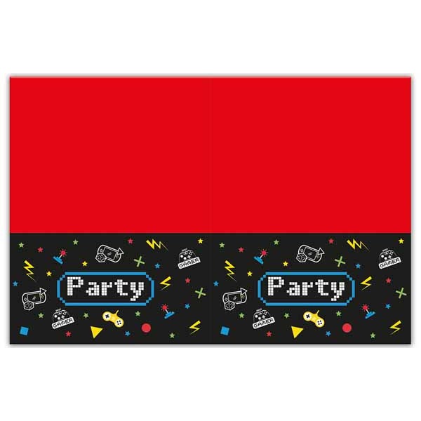 Gaming Party Plastic Tablecover, 47 x 70 Inches