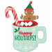Holiday Christmas Mug 31-Inch Foil Balloon