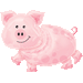 35 Inch Pink Pig Shaped Foil Balloon