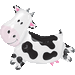 30-Inch Cow-Shaped Foil Balloon
