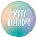 Pastel Dream Happy Birthday 18-Inch Round Foil Balloon