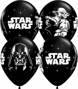 Qualatex Star Wars 11" Onyx Black Latex Balloon (25/Pk)