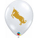 UNICORN GOLD PRINT 11" CLEAR 50/BG