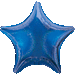 19-Inch Blue Dazzler Holographic Star Foil Balloon
