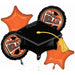 True to Your School Orange Graduation Foil Balloon Bouquet