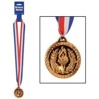 3rd Place Bronze Medal with 30-Inch Ribbon