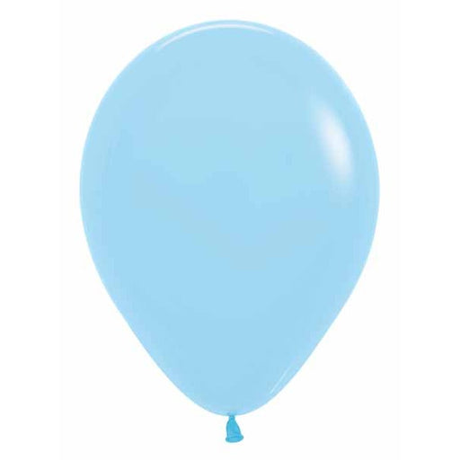 Sempertex 11" Pastel Matte Blue Latex Balloons, 50 Pack