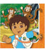 Multi-color Go Diego Go Napkin: Adventure-themed Dining Essentials! (48/Pk)