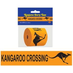 Kangaroo Crossing Poly Decorative Tape, 1 Pack
