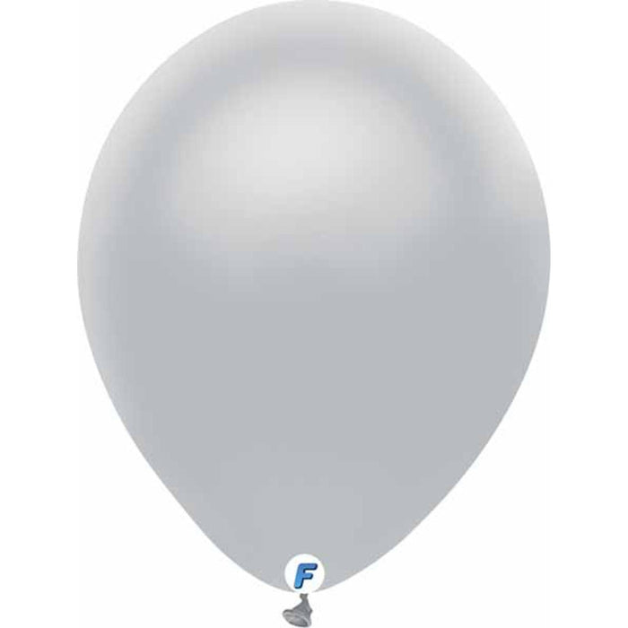 "12-Inch Silver Balloons - Pack Of 12"