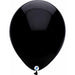 12" Black Latex Balloons - 50 Count Bag By Funsational.