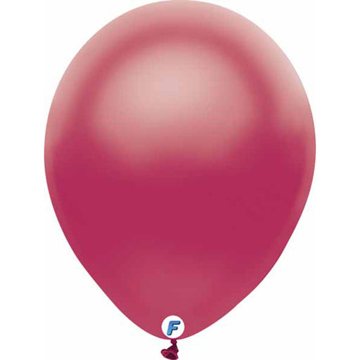 12" Pearl Burgundy Balloons - Pack Of 50