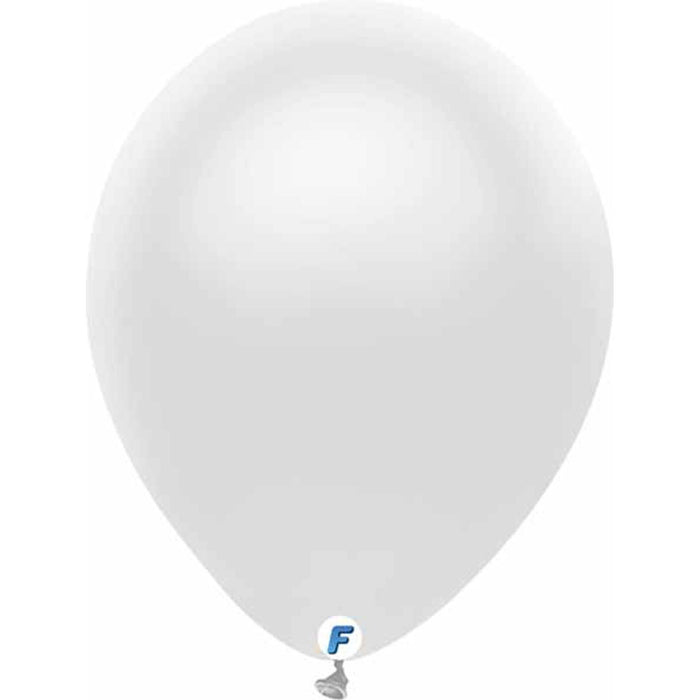 12" Pearl White Balloons - 50/Bag By Funsational