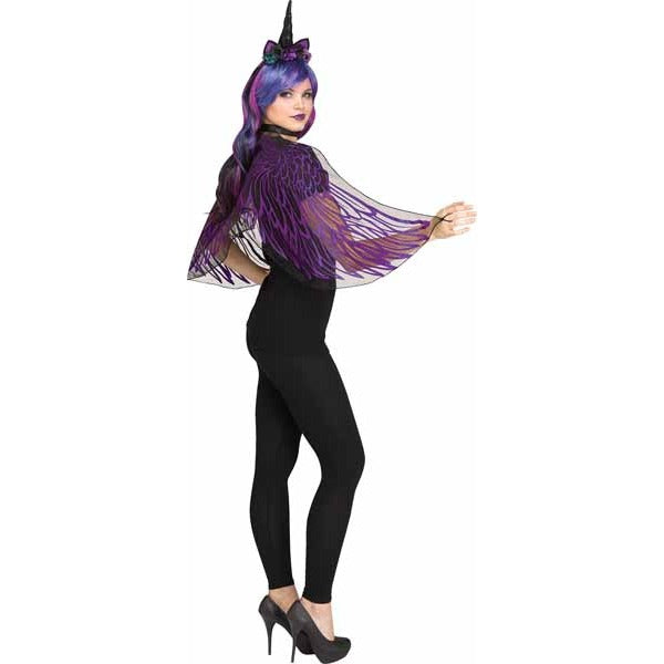 Dark Unicorn Fantasy Costume Wings