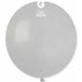 Gemar 19" Standard Grey #070 Latex Balloons, 25 Count