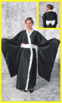 Geisha Adult Costume with Gown and Obi, One Size