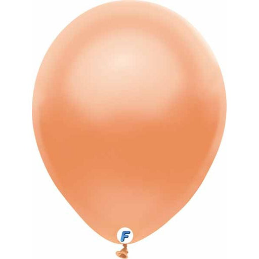 Funsational 12 Inch Pearl Peach Latex Balloons, 100 Count