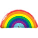 Bright Rainbow 36-Inch Shaped Foil Balloon