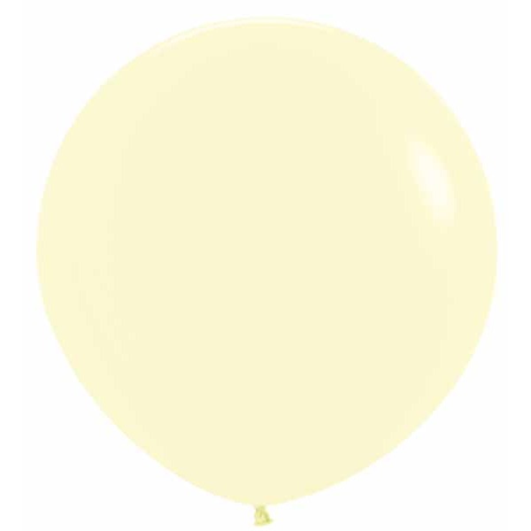 Sempertex 36" Pastel Matte Yellow Latex Balloons, 2 Pack