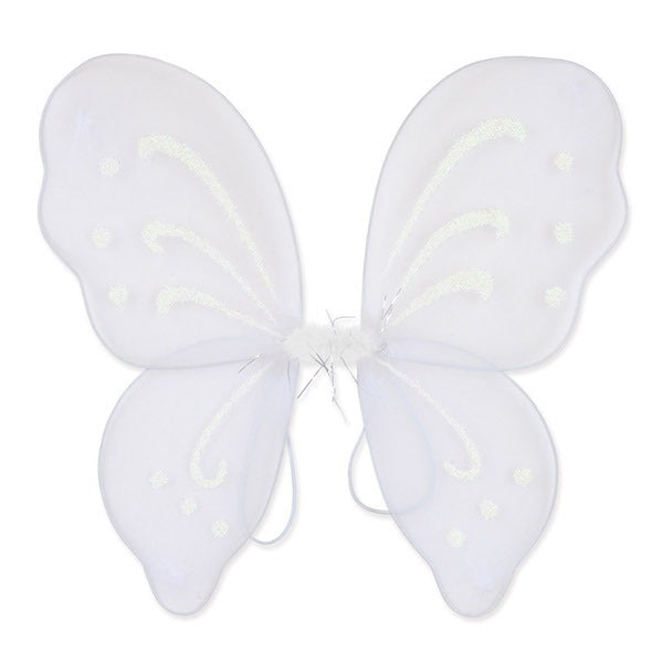 White Nylon Fairy Wings, 1 Set