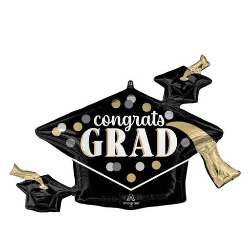 Dots Congrats Grad 35" Foil Balloon