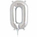 16" Silver Letter O Balloon