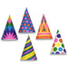 6.5 Inch Cone Party Hats in Assorted Designs