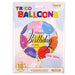 TRICO 18" Happy Birthday Balloon Transparent (5/Pk)