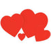 "15" Red Heart Cutout - Bulk Pack"