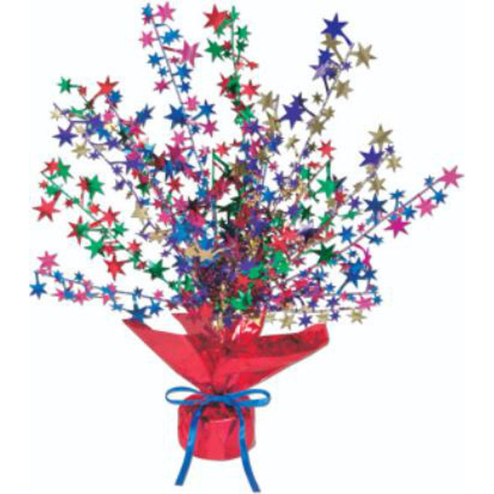 "15" Star Gleam N Burst Multi-Color Decoration"
