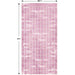 SQUARE CURTAIN PINK 6'6"X3'2.25" 1/PKG