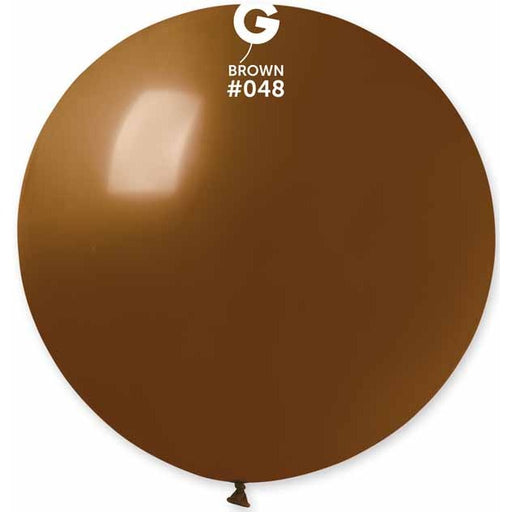 Gemar 31" Brown #048 Latex Balloon, 1 Count