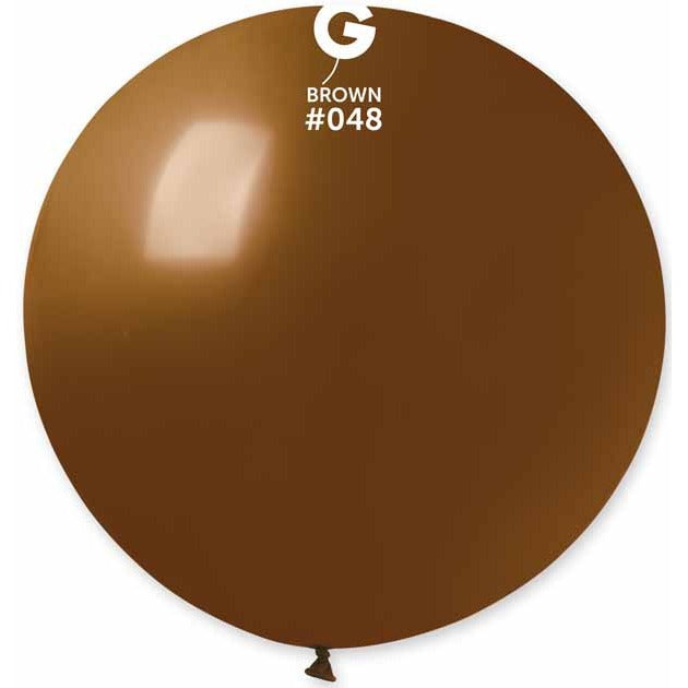 Gemar 31" Brown #048 Latex Balloon, 1 Count
