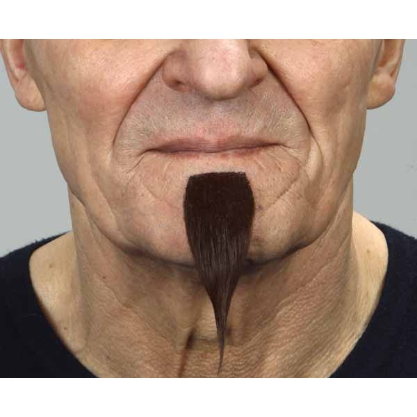 Dark Brown Self-Adhesive Costume Goatee, 3 x 7.5 cm