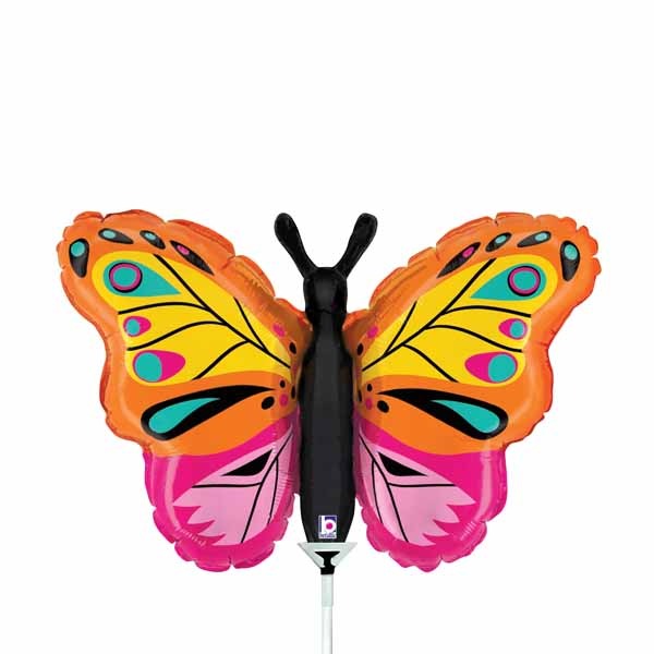 Colourful Butterfly 14-Inch Mini Shape Foil Balloon