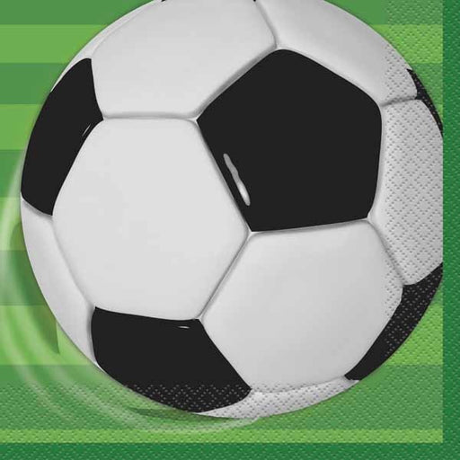 3D Soccer Luncheon Napkins, 16 Pack
