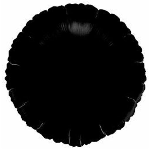 18" Round Flat Opaque Black S15 Light Fixture