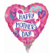Happy Mother's Day Layered Hearts 9-Inch Foil Balloon
